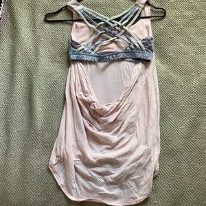 Open back lulu lemon workout tank.